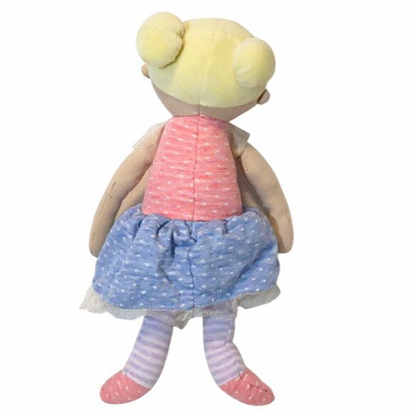 2022 Demdaco Strong Wonderful You Blonde Girl Doll Stuffed Plush Beanbag Toy 12" - Picture 4 of 6